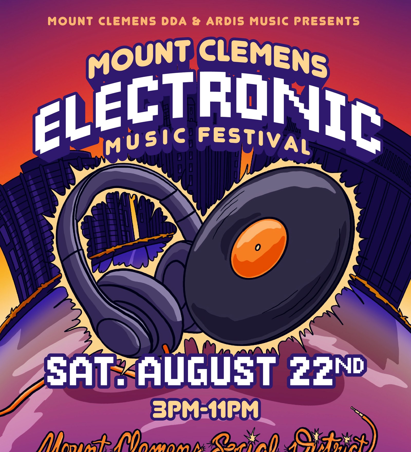 Original MCEMF festival poster, created before Sentient Productions became involved.